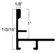 1 " deep stepped metal floater frame. This frame has a slim face and medium profile. It comes in  silver and features a horizontal brushed texture. Dispersed light is reflected.